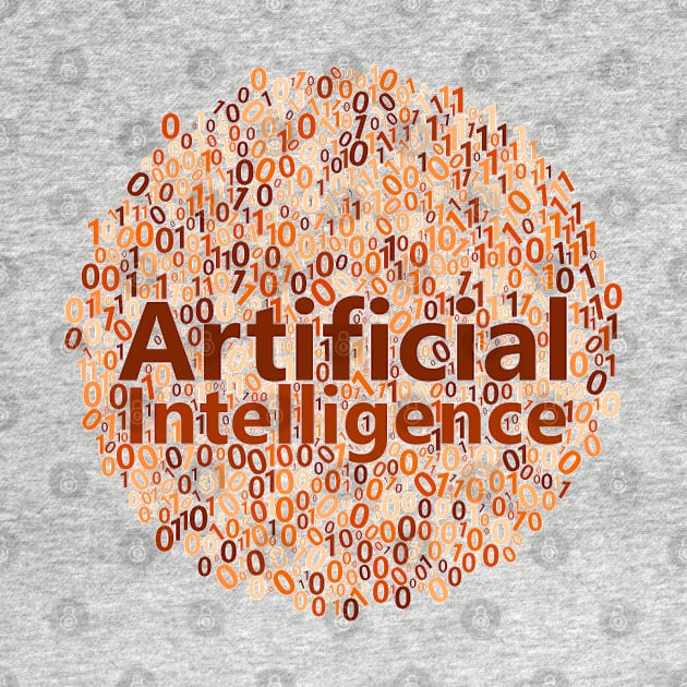 Artificial Intelligence Data Science Word Cloud | Orange by aRtVerse